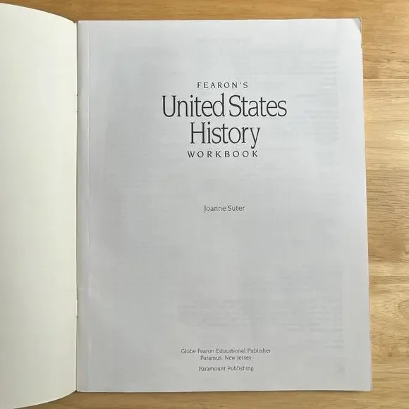 Fearons United States History Workbook 1994 Pacemaker Curriculum Critical Think - Picture 2 of 7